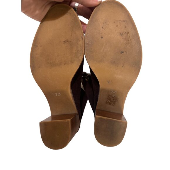 Jeffrey Campbell Lace Up Booties Womens 7.5 Brown Suede Witchy Boho Block Heel - Picture 8 of 16